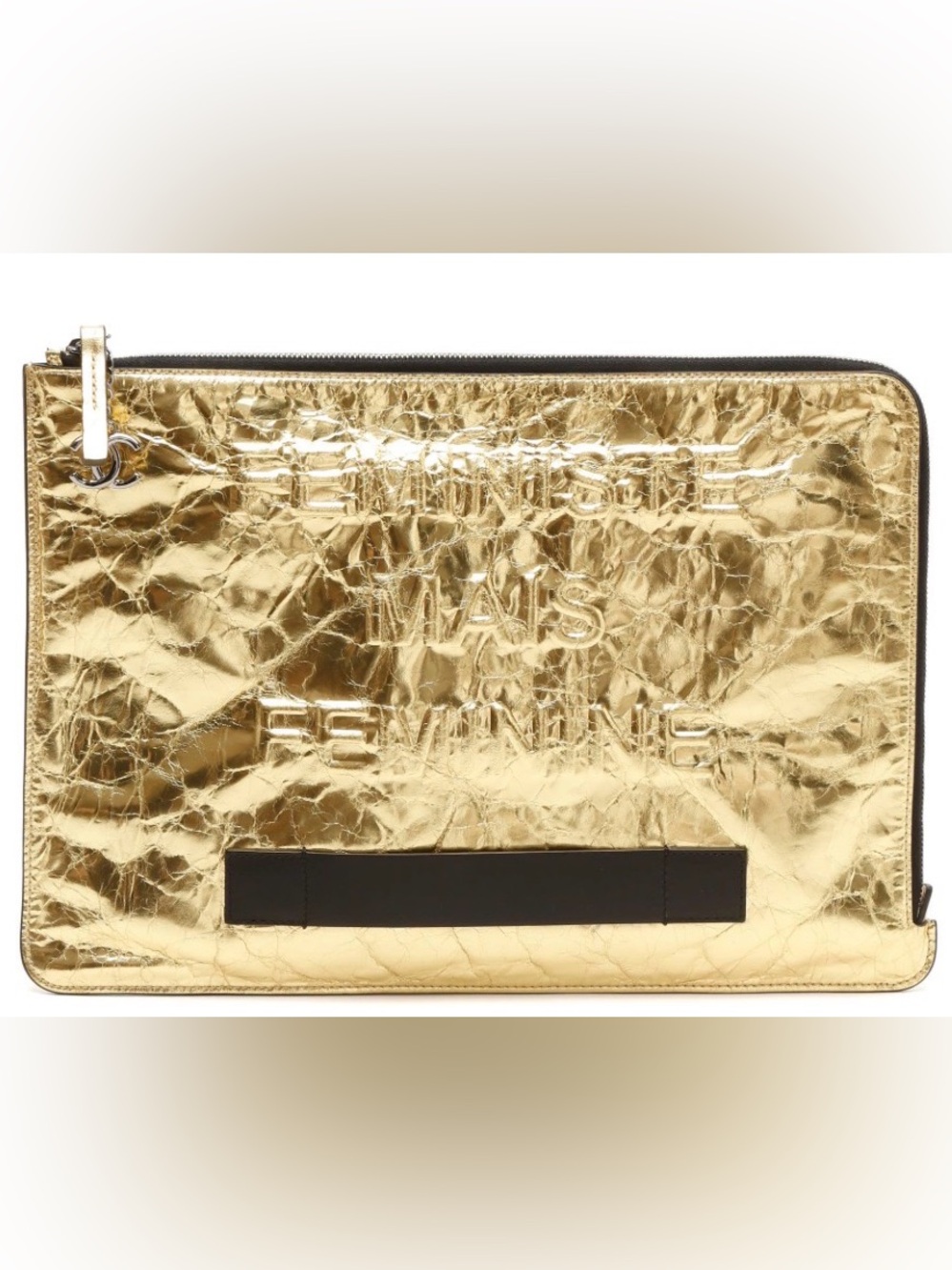 COA Chanel Feministe Mais Feminine Pouch-Clutch